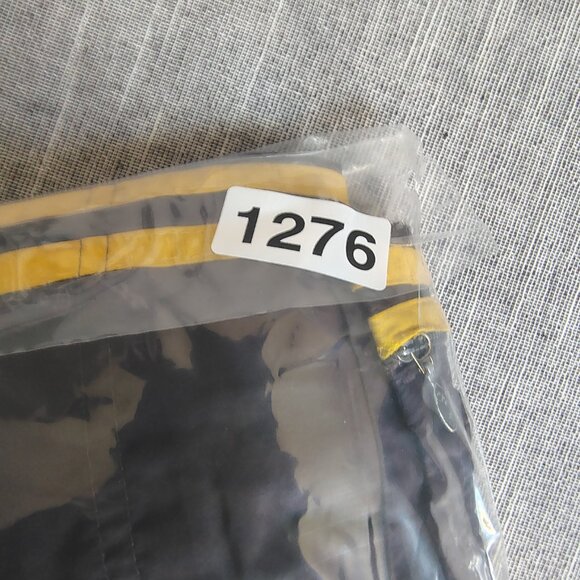 Vintage adidas Track Pants Size XL Charcoal Yellow Mesh Lined Athletic - Picture 16 of 16